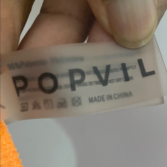 Neon Colorblock High-Waist Bikini Set - Pink & Orange - Picture 2 of 10